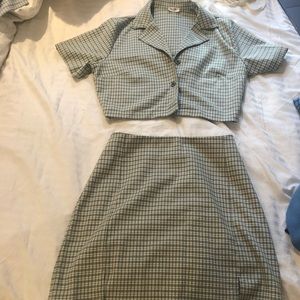 Brandy Melville plaid assemble